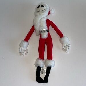 Disney Store Jack Skellington Sandy Claws Stuffed Doll